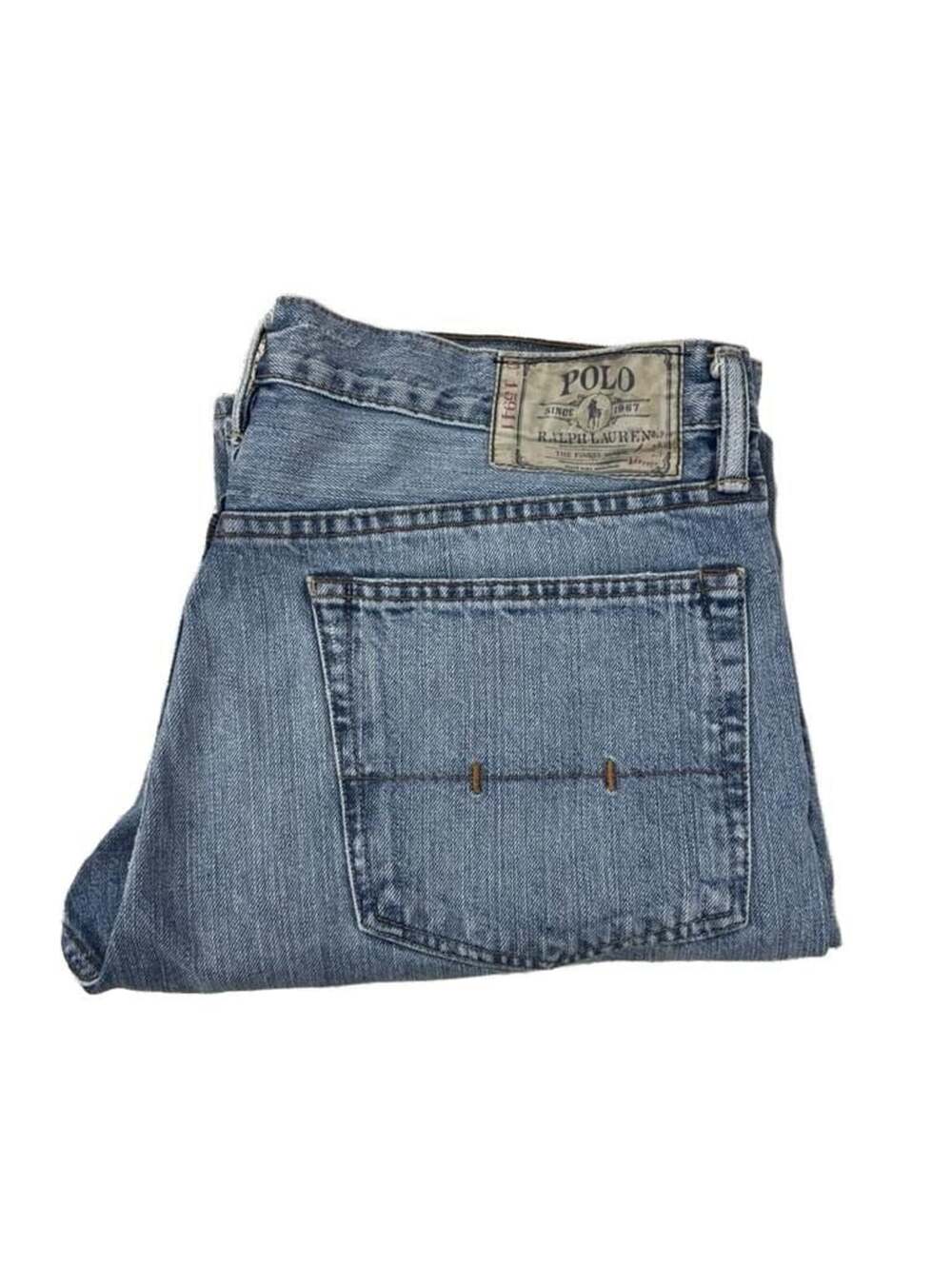 Polo Ralph Lauren Authentic Dungarees Size 35/30 Blue Denim Jeans